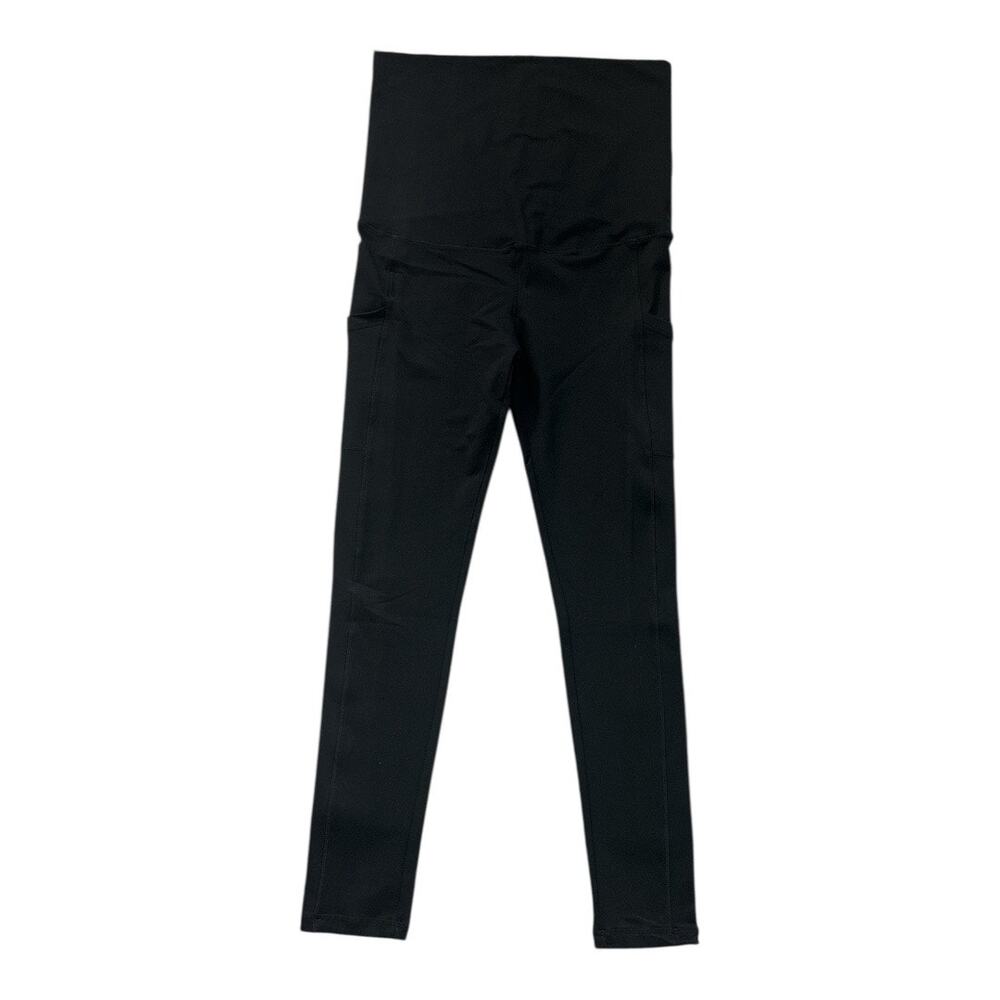 Kindred Bravely Louisa High-Waisted Over the Bump Maternity Leggings Black XL - Picture 2 of 6